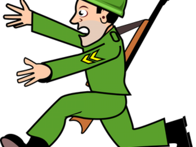 Soldiers Clipart Battle - Soldiers Retreating Clipart - Png Download (640x480), Png Download