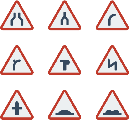 Uk Road Signs - Trafik Işaretleri Ve Anlamları Clipart (600x564), Png Download