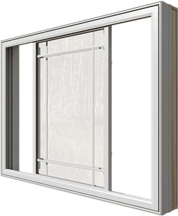 An Open Classic Series Double Slider Window From The - Window Screen Clipart (800x450), Png Download