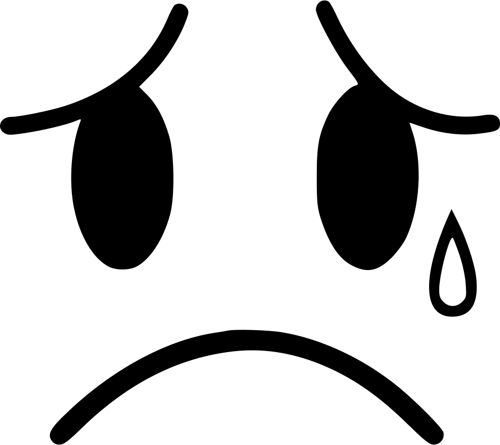 Very Sad Icon Clipart (980x872), Png Download