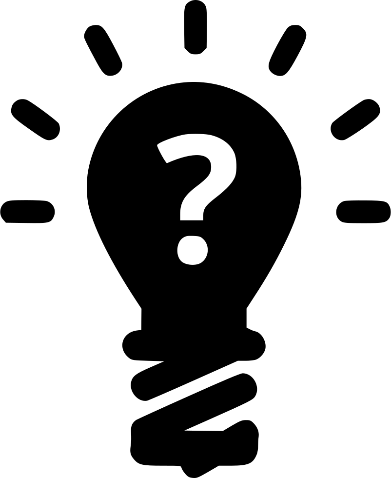 Png File Svg - Glühbirne Icon Schwarz Clipart (802x980), Png Download