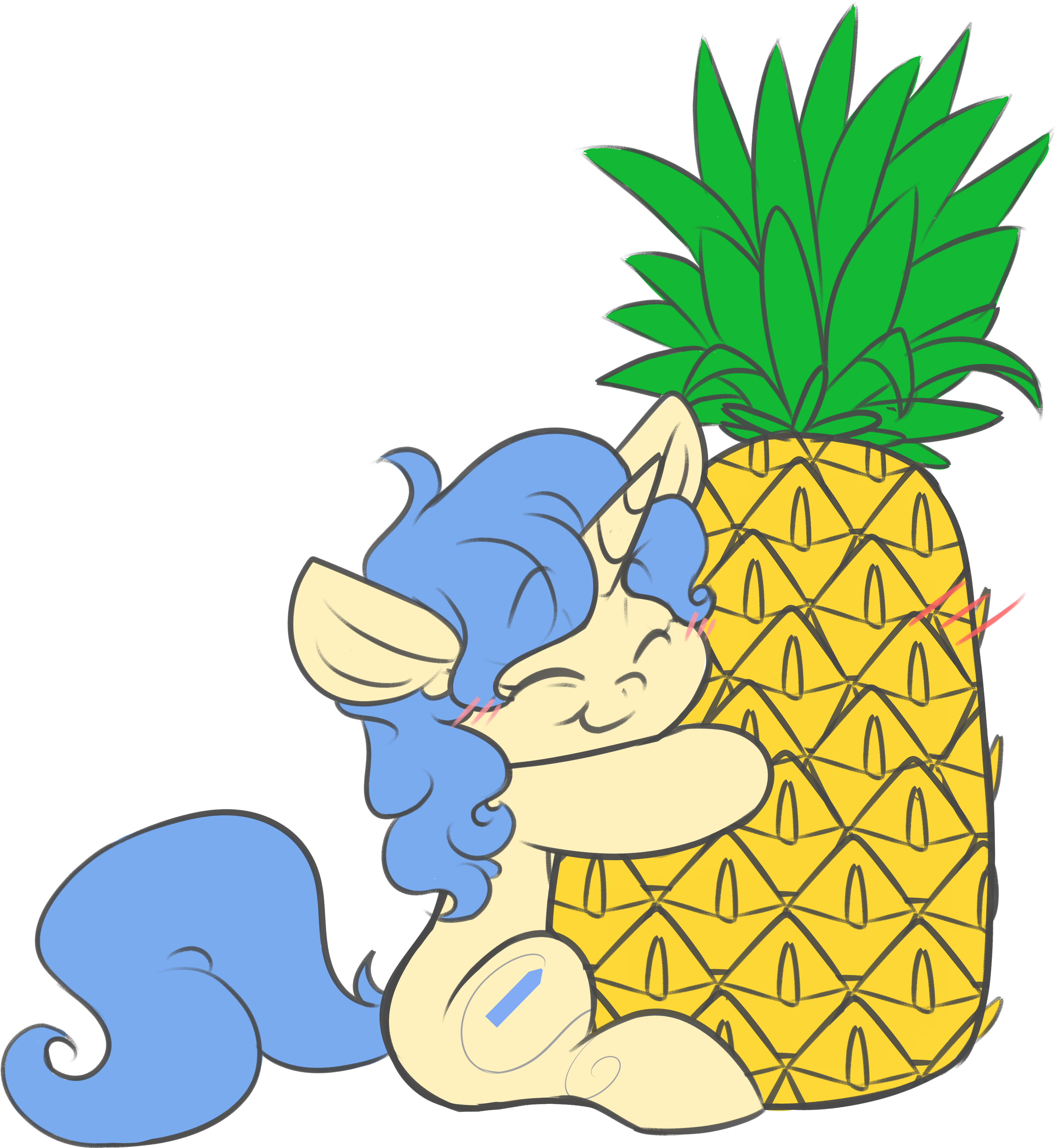 Cartoon Pineapple Tumblr Cartoon Pineapple Tumblr Cartoon - Illustration Clipart (3462x3702), Png Download