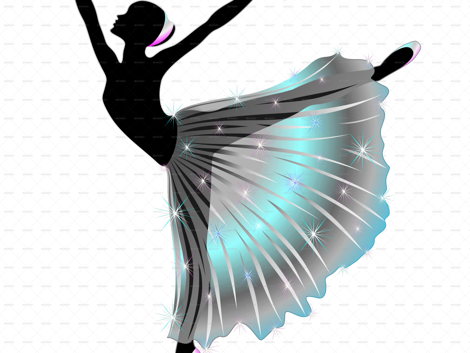 Punte Danza Classica Colorate Clipart (1600x1200), Png Download