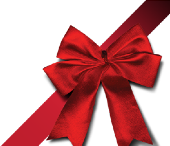 Christmas Ribbon Clipart Exclusive - Red Gift Bow .png Transparent Png (640x480), Png Download