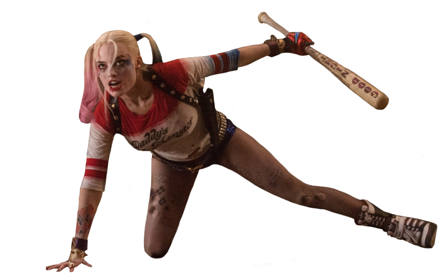 Harley Quinn Bat Png Harley Quinn Margot Robbie Png Clipart Full Size Clipart 4465261 Pinclipart
