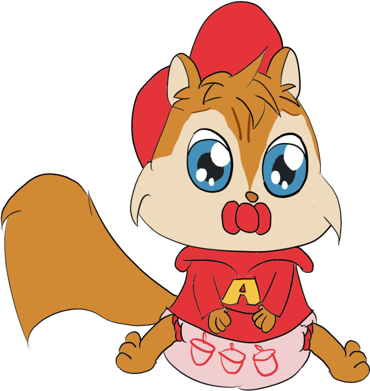 Alvin By Bokeol - Baby Alvin And The Chipmunks Clipart (910x878), Png Download