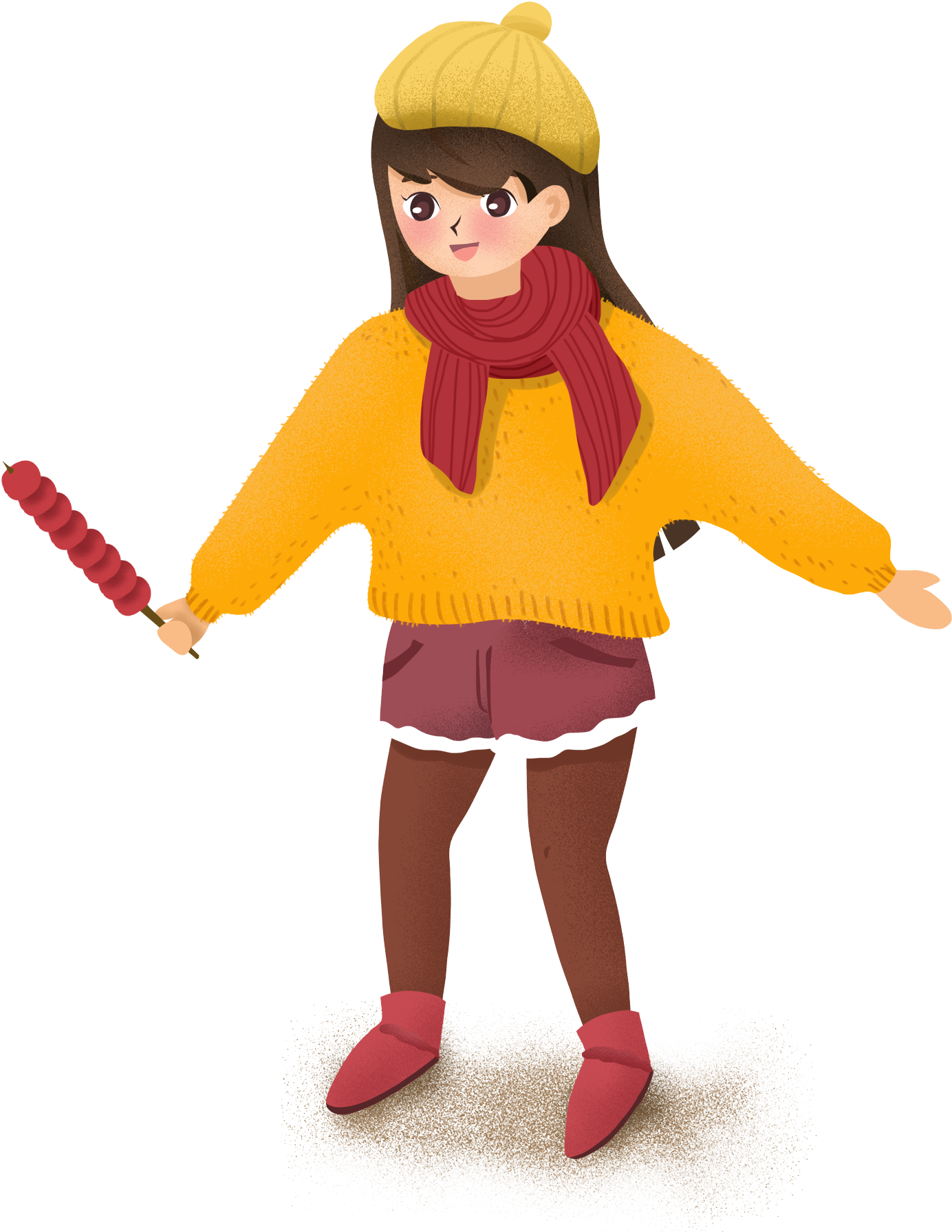 Cartoon Hand Drawn Illustration Baha Png And Psd - Cartoon Clipart (2000x2000), Png Download