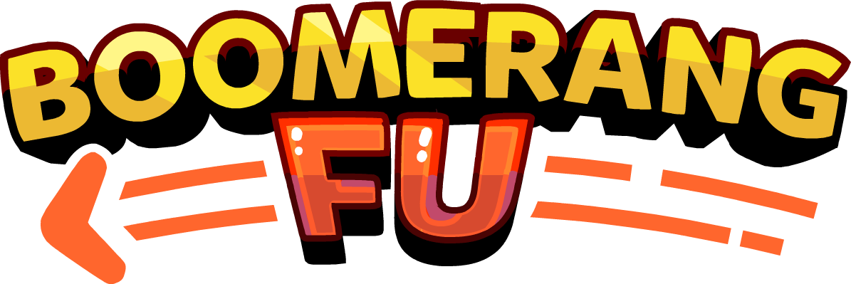 Boomerang Fu Is A Frantic, Physics Based Party Game - Graphic Design Clipart (1195x399), Png Download
