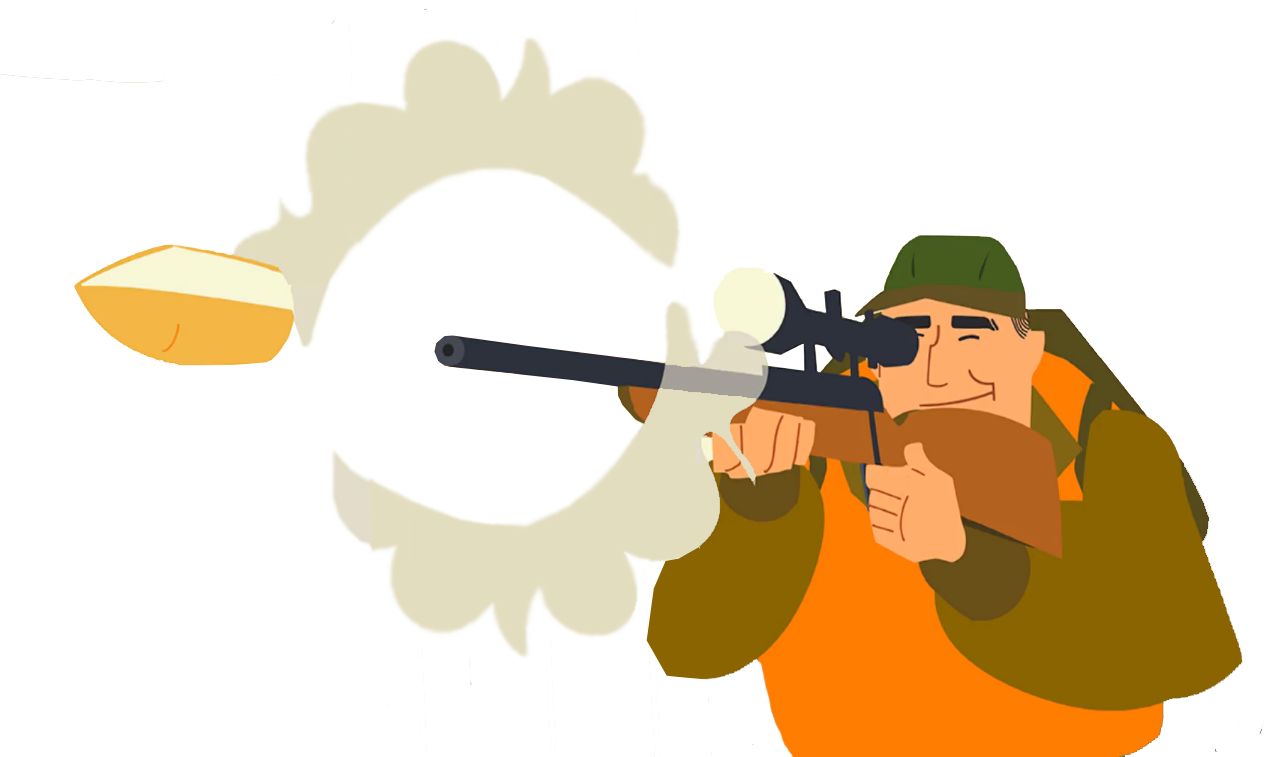 Handgun Pistol Revolver - Cartoon Clipart (1269x757), Png Download