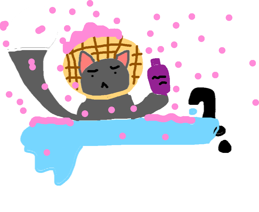 Waffles In Bath - Illustration Clipart (895x732), Png Download