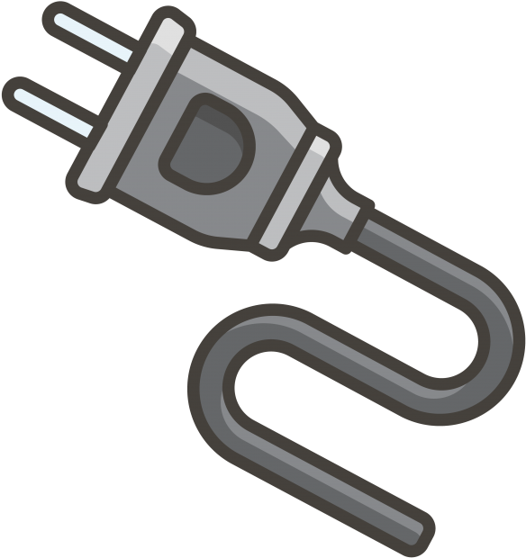Electric Plug Emoji Icon - Enchufe Electrico Png Clipart (866x650), Png Download