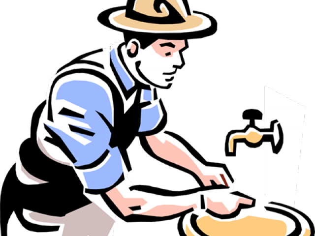 Men Clipart Washing - Washing Hands Clip Art - Png Download (640x480), Png Download