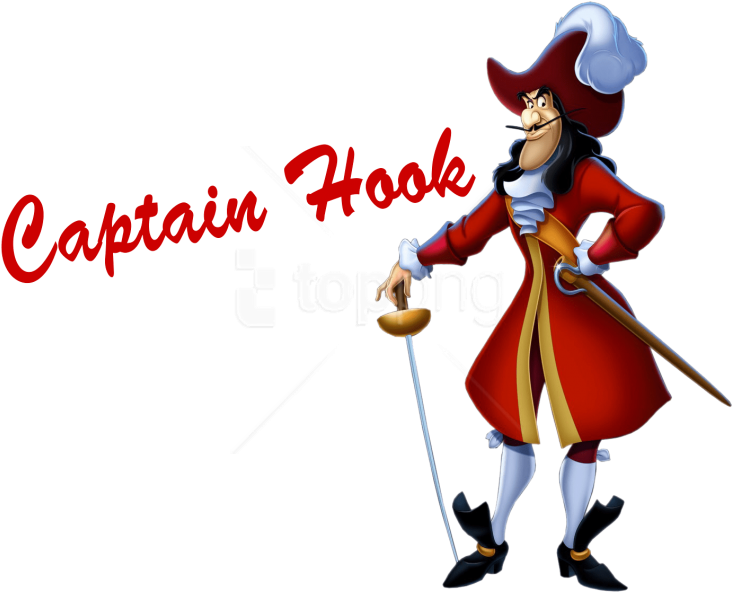 Free Png Download Captain Hook Photo Clipart Png Photo - Jack Sparrow Captain Hook Transparent Png (850x636), Png Download