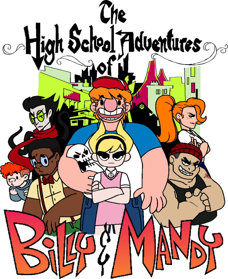Grim Teens By Sallychan - Grim Adventures Of Billy And Mandy Billy X Mandy Clipart (800x979), Png Download