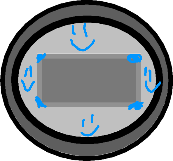 Clock - Drawing1 - Circle Clipart (593x551), Png Download