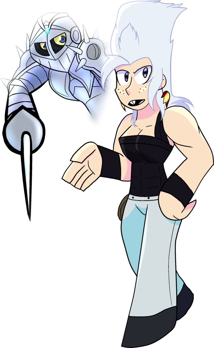 Polnareff Hair Png - Cartoon Clipart (701x1140), Png Download