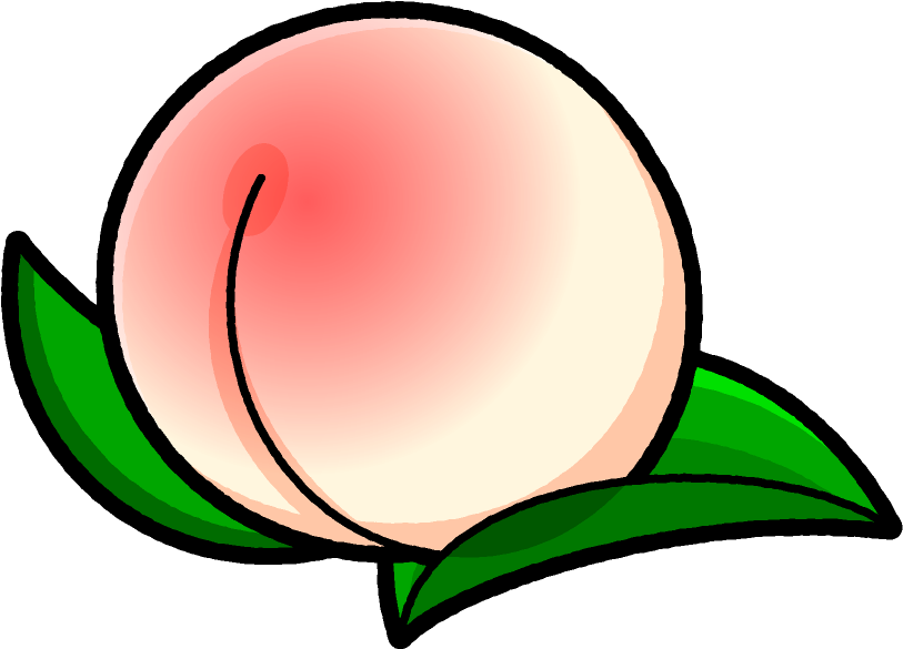 Peach, Clip Art, Prunus, Peaches, Illustrations, Pictures - Png Download (837x619), Png Download