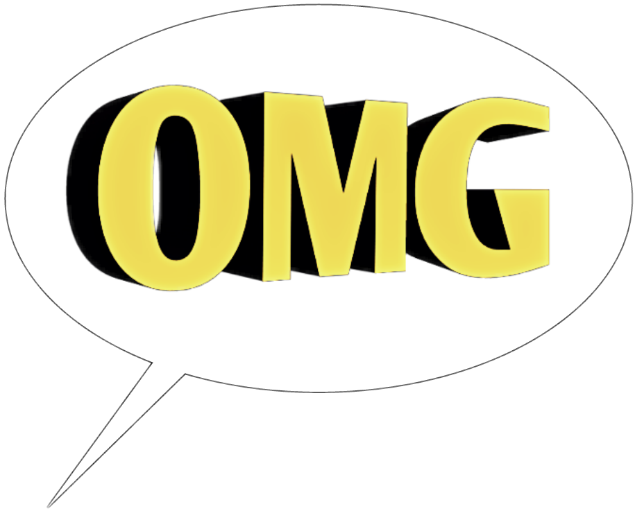 Omg Sticker - Circle Clipart (915x737), Png Download