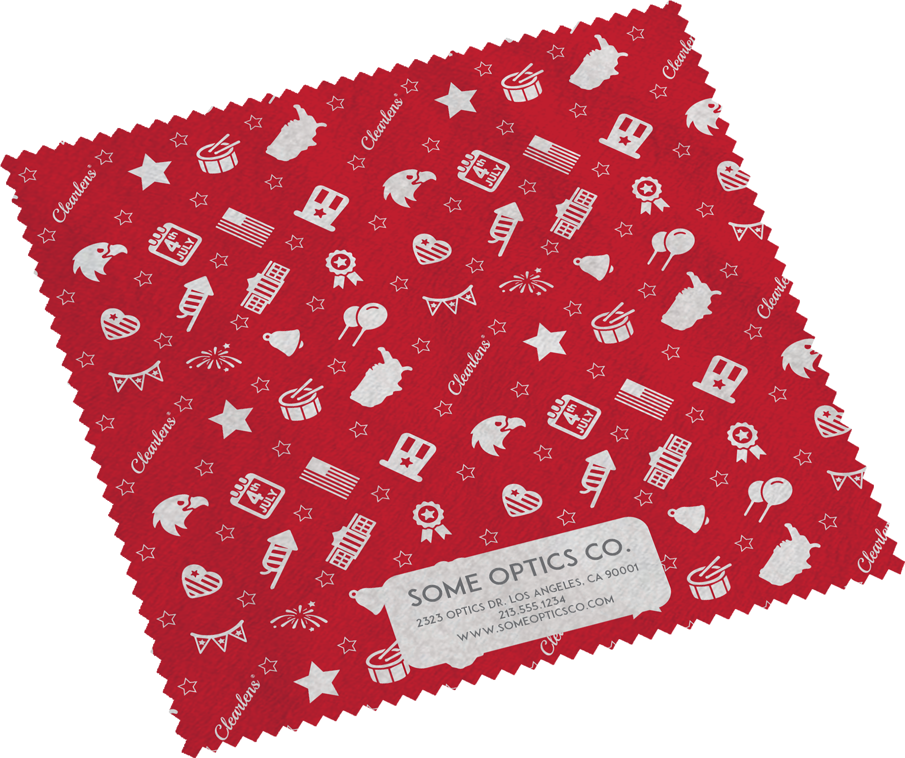 Freedom Pattern Red - Envelope Clipart (2000x2000), Png Download