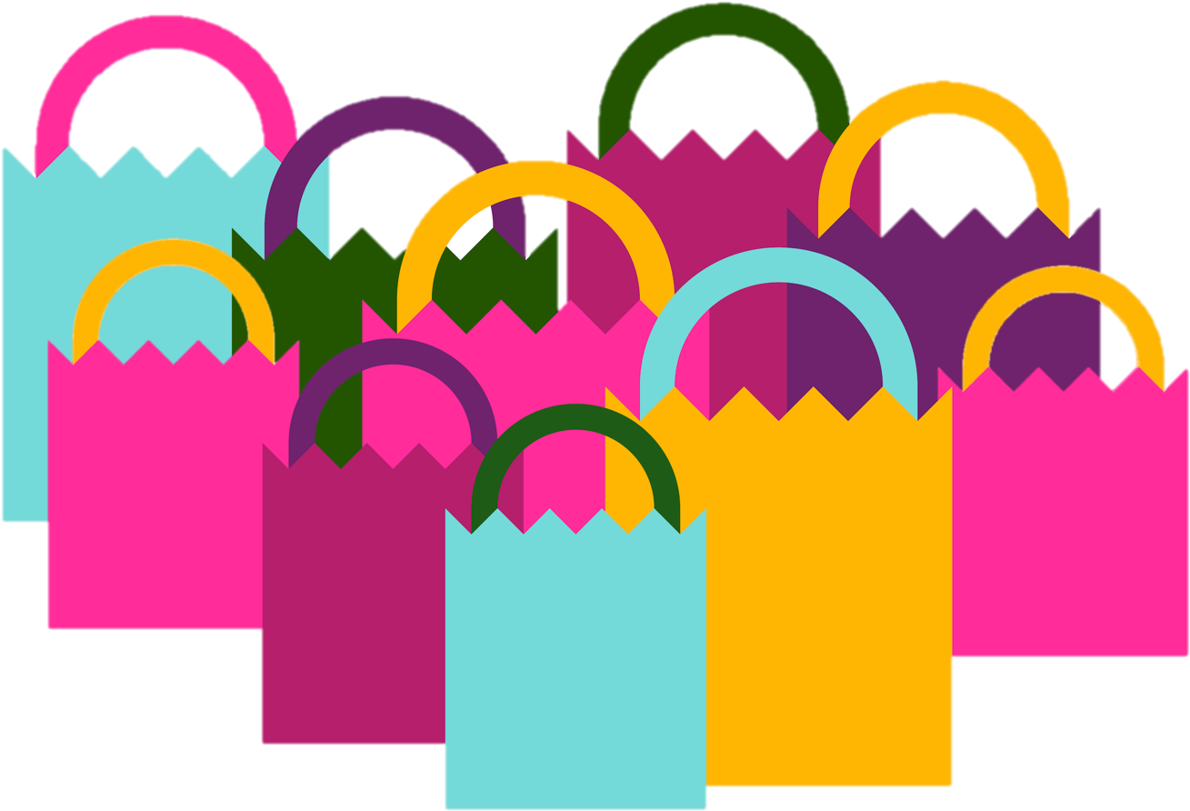 A Bunch Of Bags Clipart (1401x923), Png Download