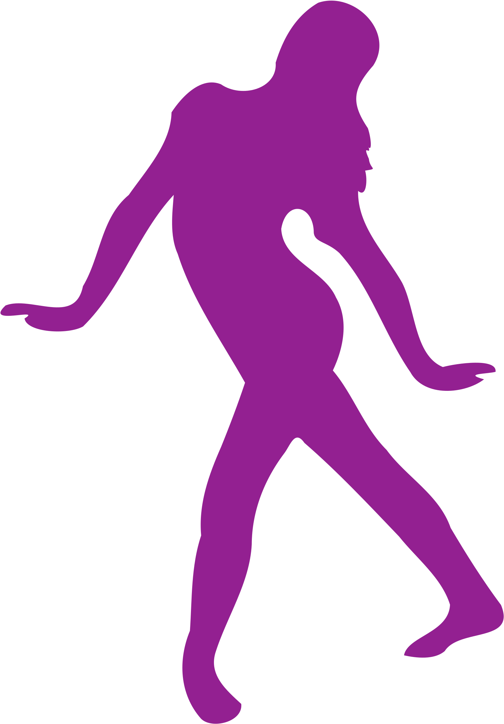 This Free Icons Png Design Of Silhouette Danse 05 - Transparent Purple Dancer Silhouette Clipart (1690x2400), Png Download
