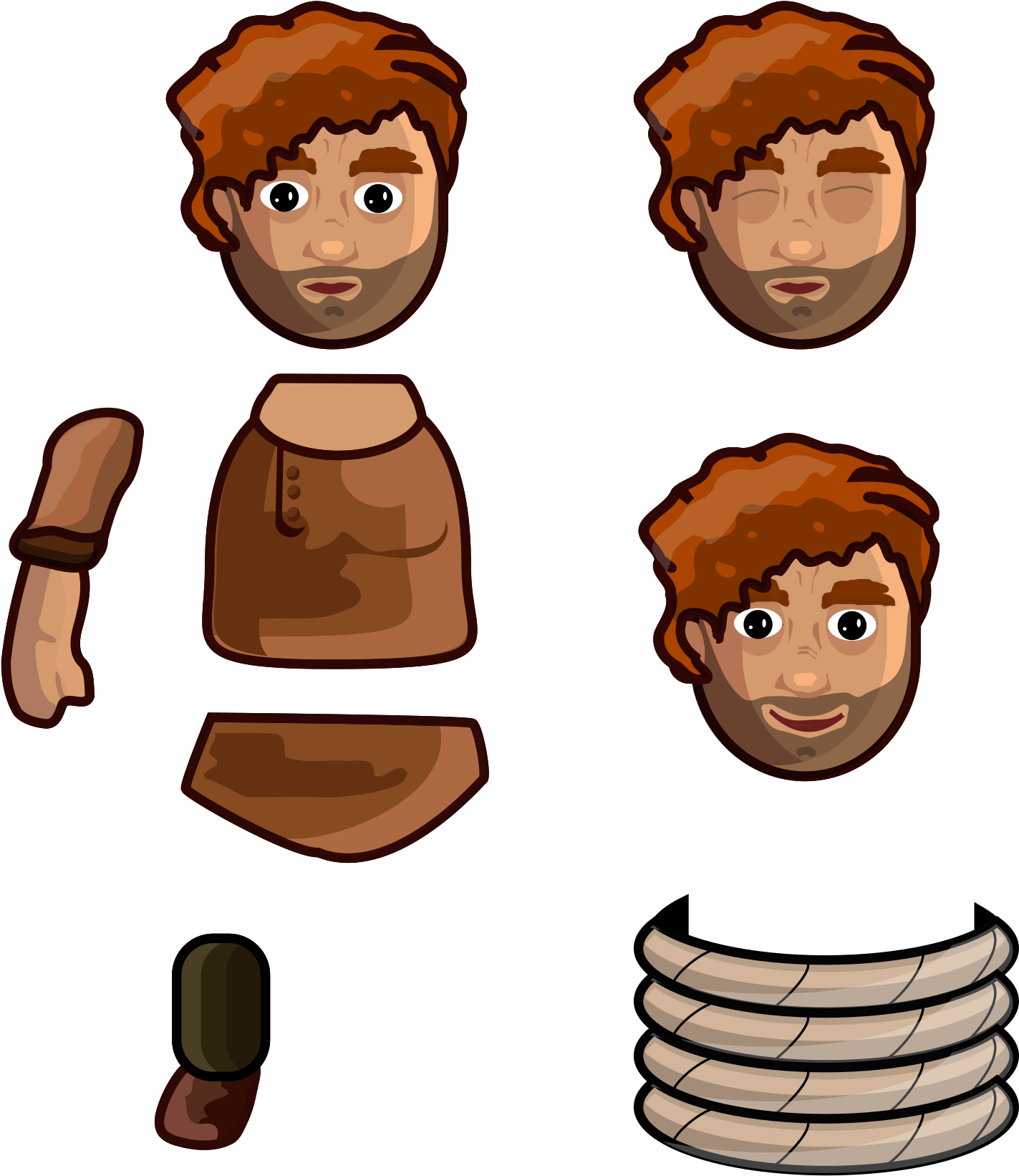 Peasant - Cartoon Clipart (2480x3508), Png Download