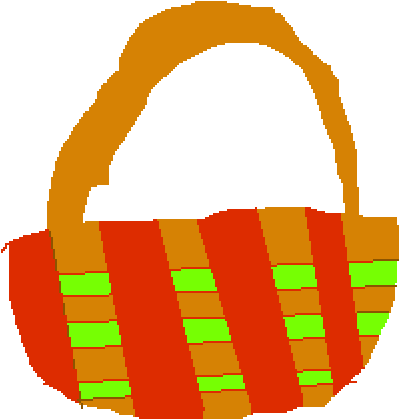 Easter Basket Clipart (1000x1000), Png Download