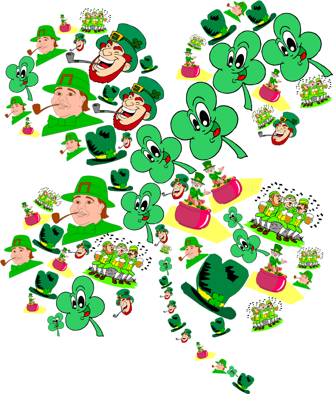 Original Size - Leprechaun Drinking Clipart (1500x1500), Png Download