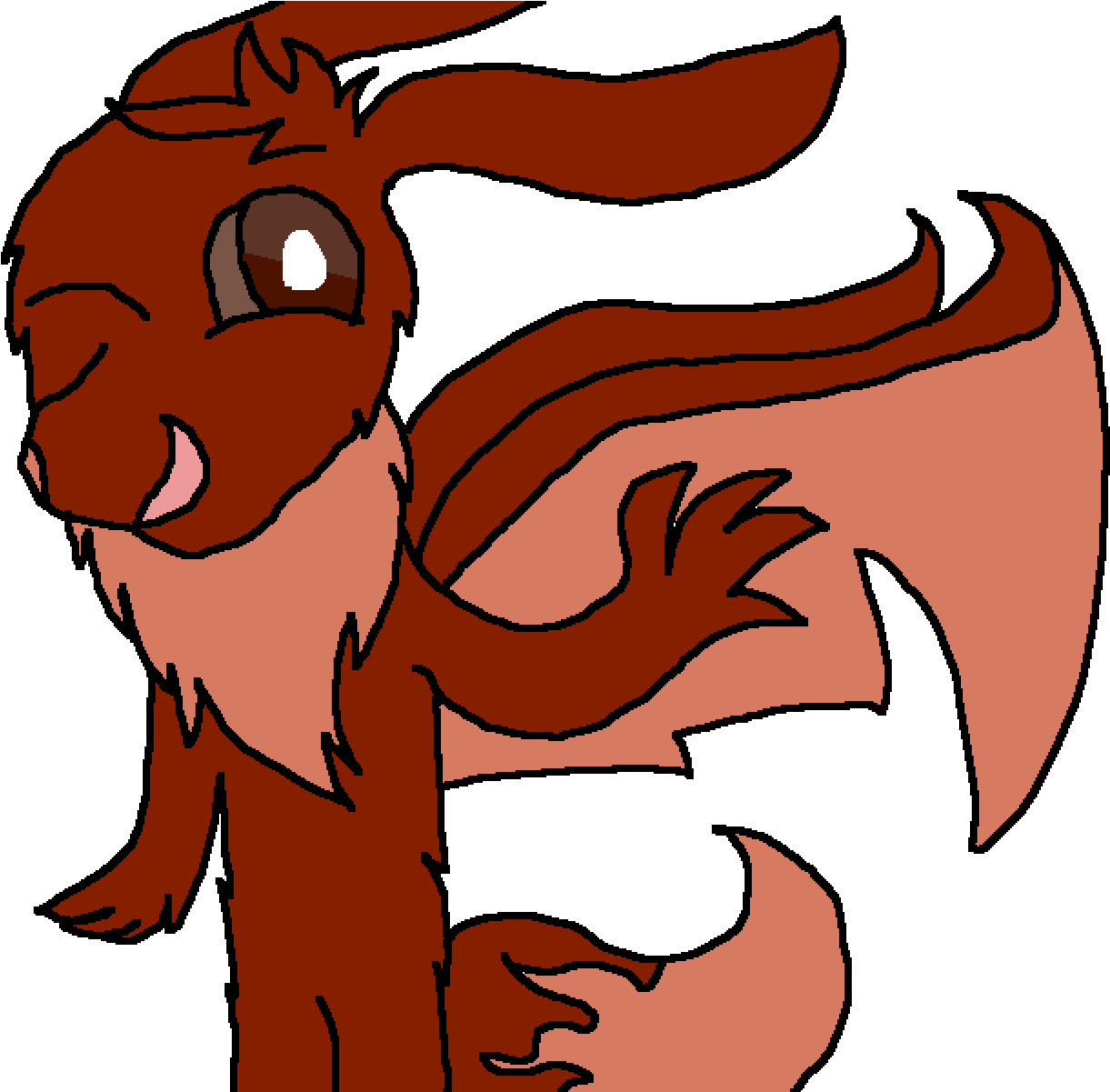 Pokemon Fusion Eevee & Charizard - Cartoon Clipart (1400x1200), Png Download