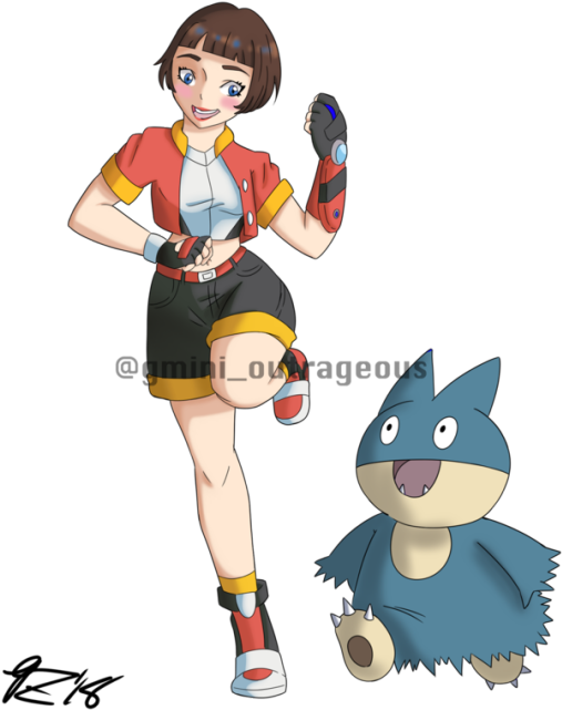 The Ranger Union Inktober Prompt 3s “capture Complete”-pokemon - Cartoon Clipart (540x660), Png Download