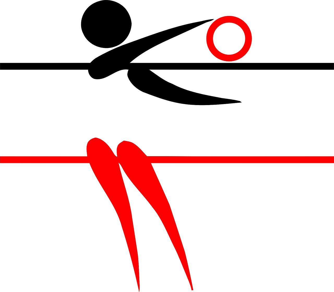 Volleyball Player Sport Play Png Image - Logo Volleyball Vector Png Clipart (1280x1120), Png Download