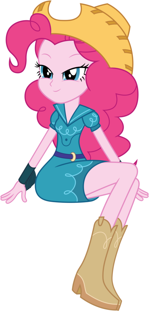 Artist Ponyhd Boots Cowboy Cowgirl Outfit - Mlp Eg Pinkie Pie Dress Clipart (477x993), Png Download