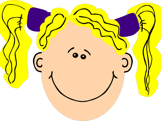 Blonde Clipart Pigtails - Frowny Face Frown Clipart - Png Download (640x480), Png Download