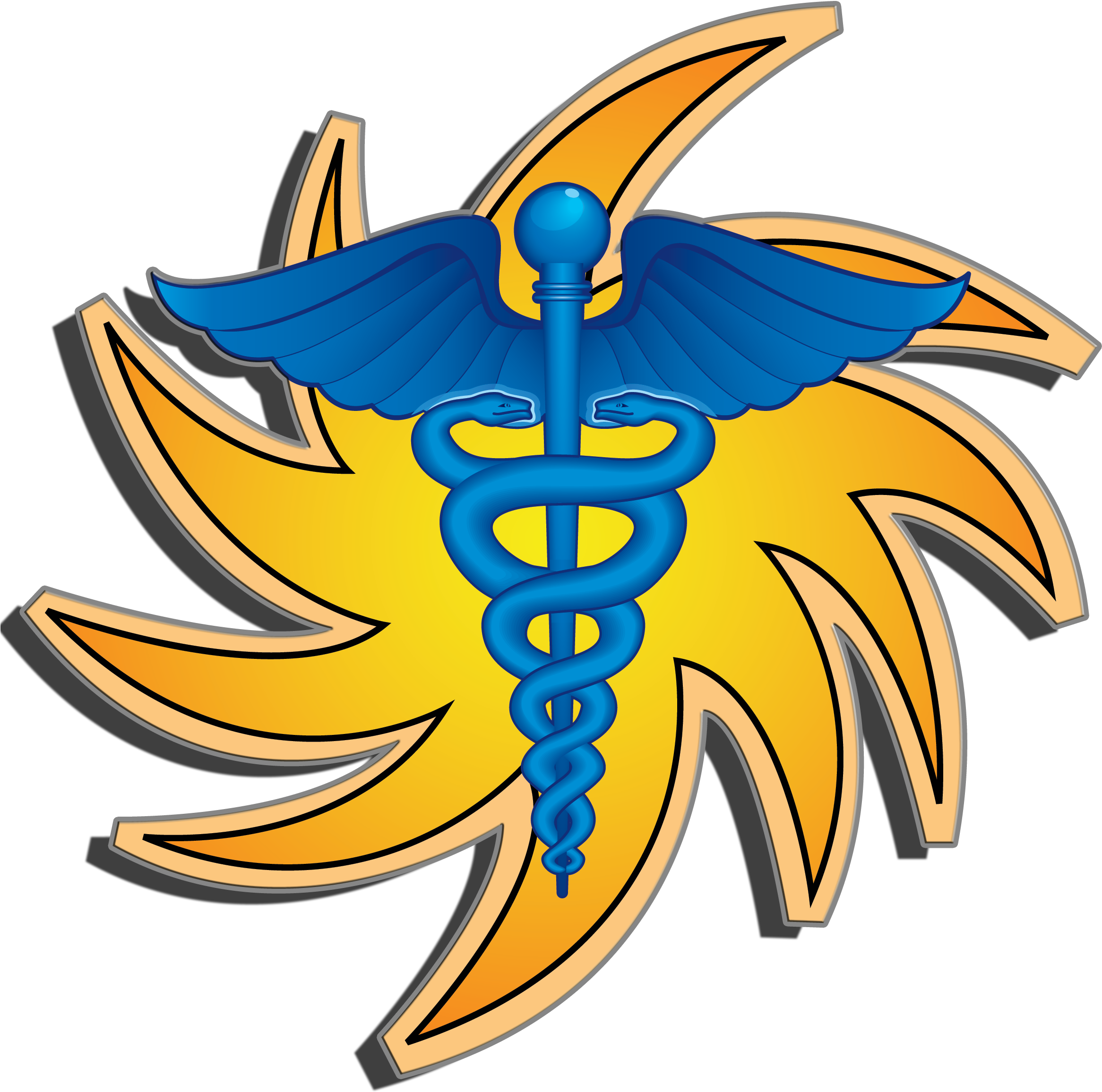 Healthcare Caduceus - Medical Symbol Clipart (2371x2363), Png Download