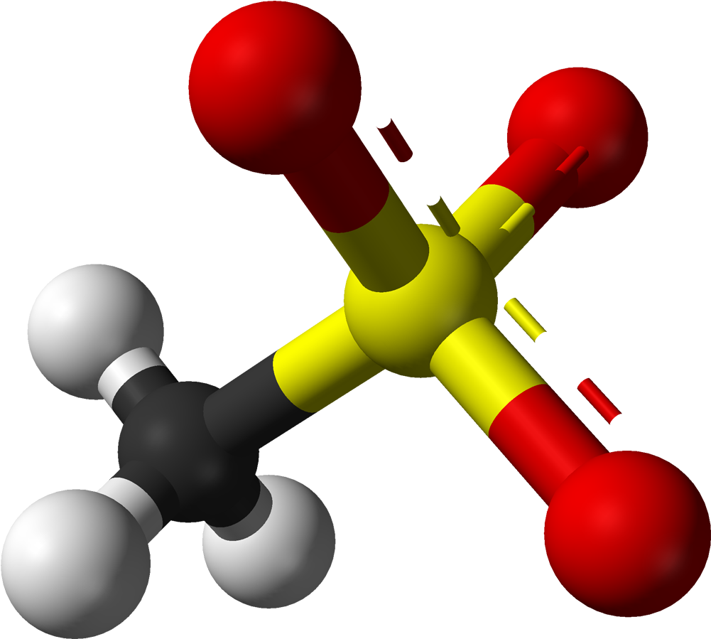 Mesylate Anion 3d Balls - Acid Clipart (1100x998), Png Download