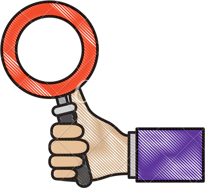 Magnifying Clipart Colorful - Magnifying Glass - Png Download (800x800), Png Download