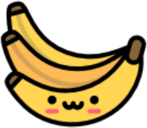 Clip Free Library Banana Cute Yellow Emotions - Imagenes De Banana Kawaii - Png Download (779x766), Png Download