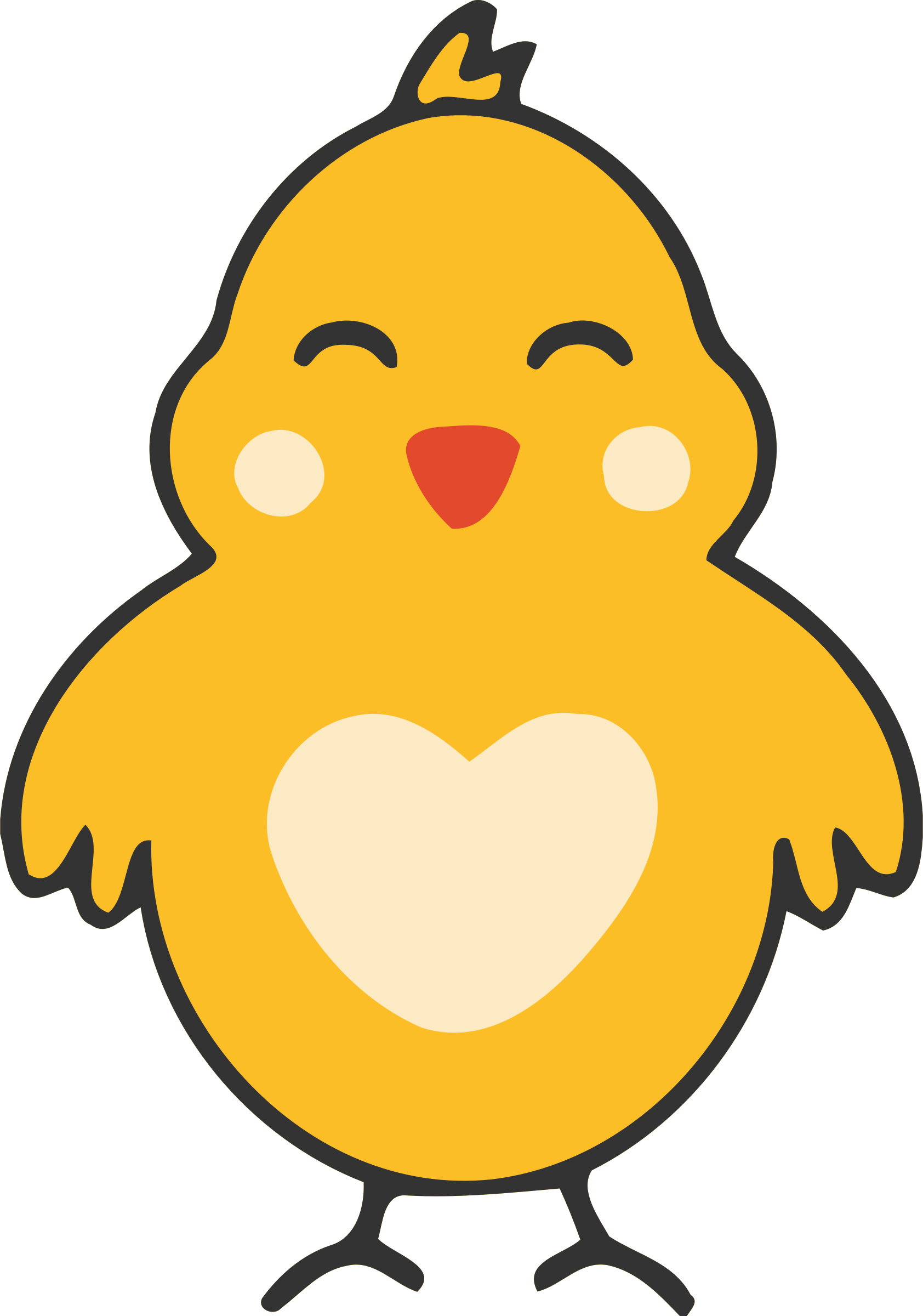 Jpg Black And White Stock Big Image Png - Baby Bird Clipart Transparent Png (1684x2400), Png Download