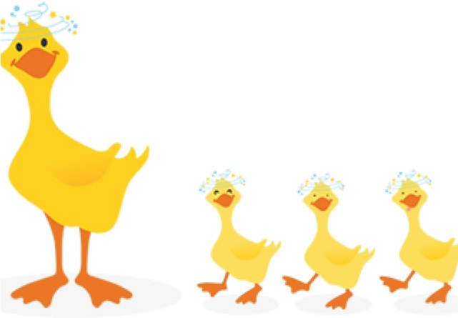 Duckling Clipart Family - Felt - Png Download (640x480), Png Download
