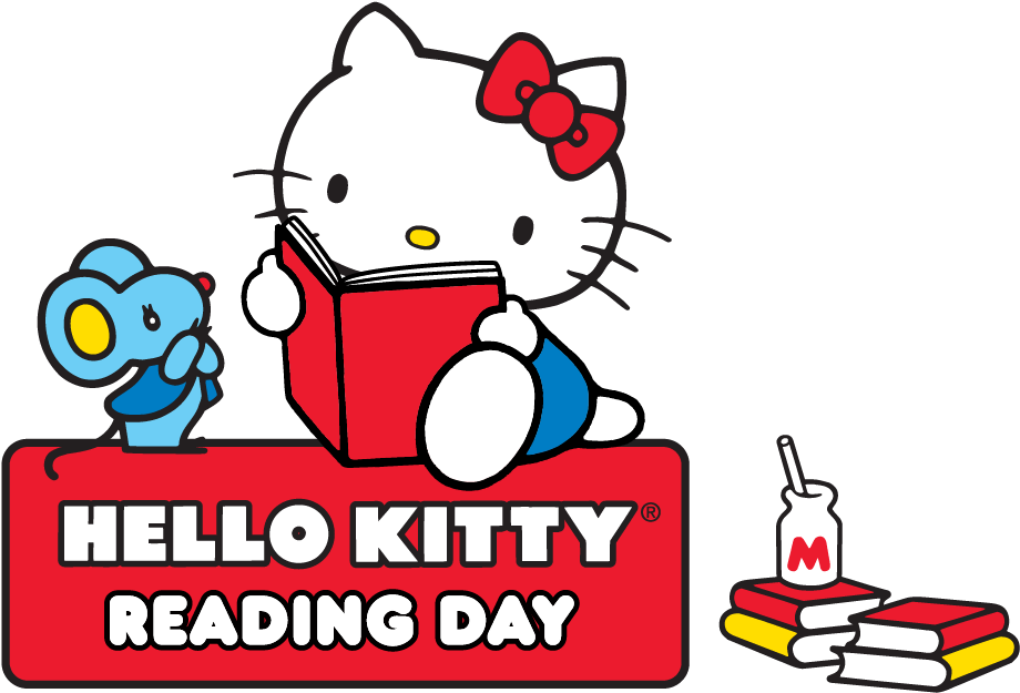 Promotions Hello Kitty Reading At Sanrio - Hello Kitty Reading Day 2014 Clipart (934x646), Png Download