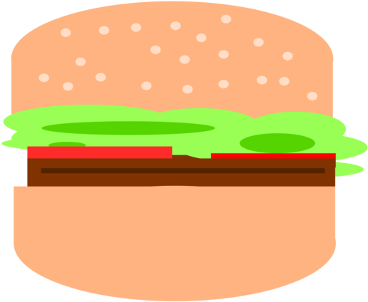 Cheeseburger Hamburger Hot Dog French Fries Fast Food - Hamburger Clipart (530x750), Png Download