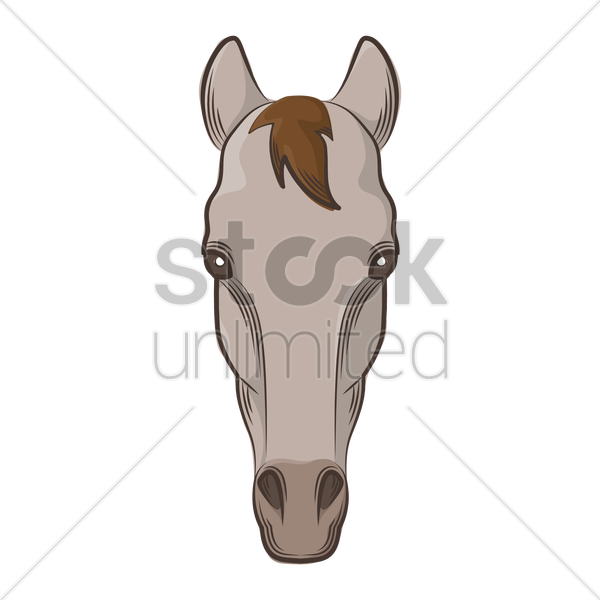 Drawing Clipart Horse Drawing - Horse Face Drawing - Png Download (600x600), Png Download