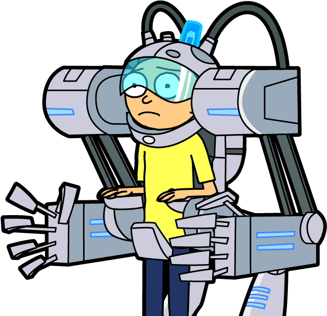 Rick And Morty Clipart Buff - Exoskeleton Rick And Morty - Png Download (667x650), Png Download