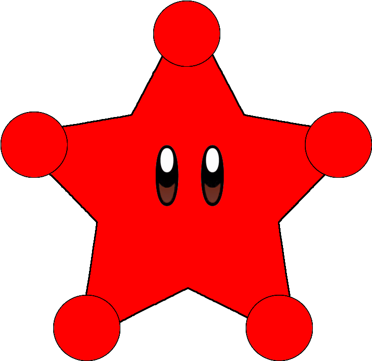 Paper Mario Galaxy - Super Mario Red Star Clipart (750x750), Png Download