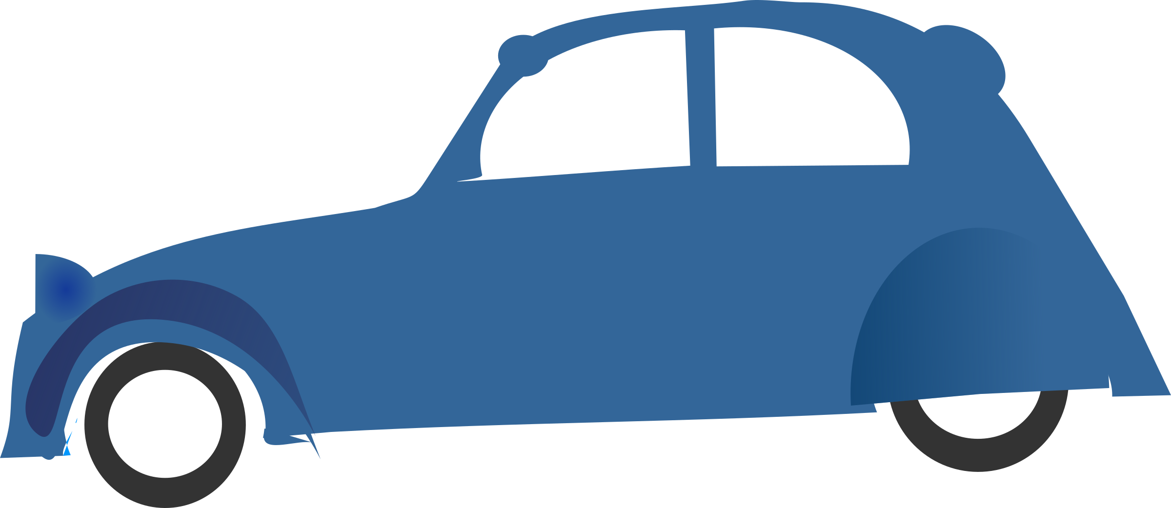 Clipart - - Car - Png Download (2400x1042), Png Download