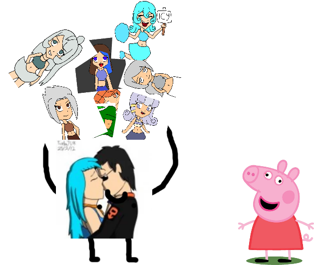 Help Me Pls - Peppa Pig Mini Figurine Set Clipart (657x537), Png Download