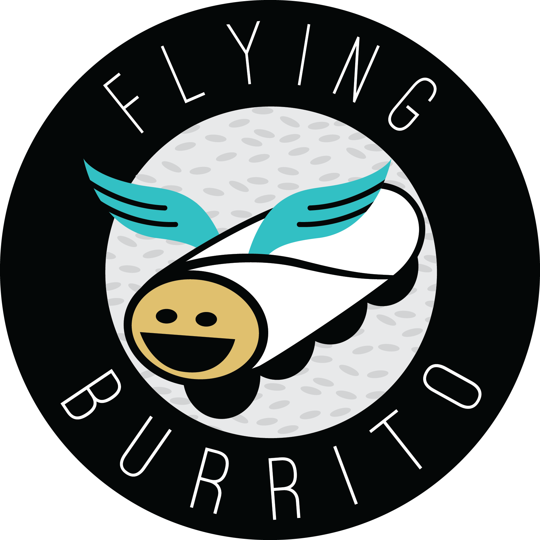 Download Banner Black And White Download Pig Silhouette - Flying Burrito Clipart - Png Download (1812x1812), Png Download