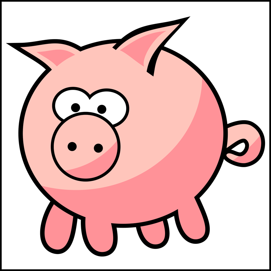Clipart Freeuse Best Pig On Clipartmag - Pig Cartoon Png Transparent Png (908x908), Png Download