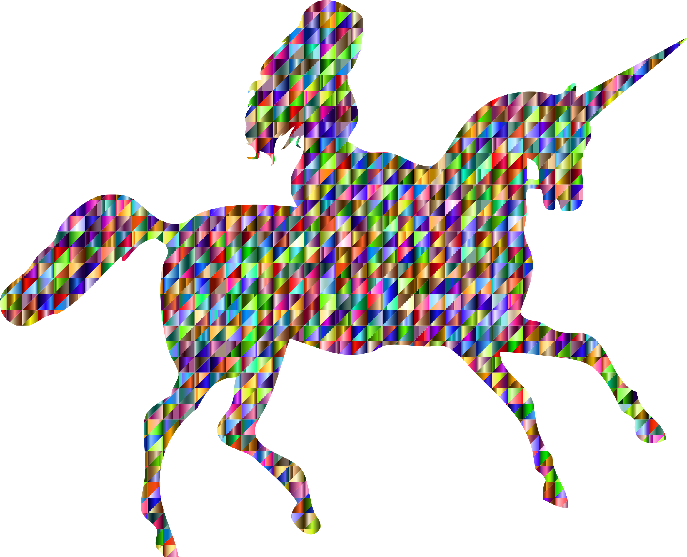 Unicorn Equestrian Horse Silhouette Drawing - Thank God Notebook/journal/diary Clipart (925x750), Png Download