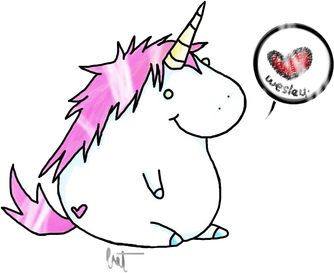 Unicorn Clipart File - Fat Unicorn Png Transparent Png (686x565), Png Download